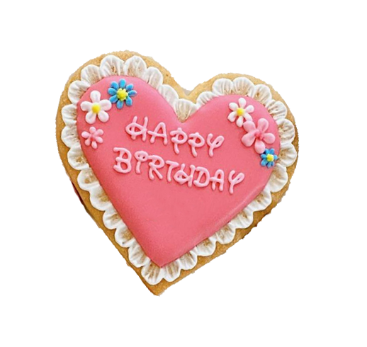 ハッピーバースデーのクッキーの写真